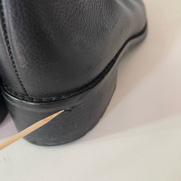 Cole Haan Womens Kenmare Tall Riding Boot Leather Black Buckle Detail Zip Size 9 - Picture 14 of 14